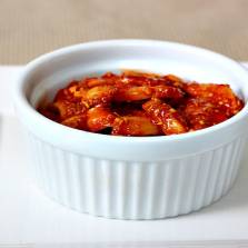 Delicious carrot chutney with tomatoes