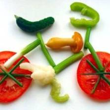 Vegetable bike - best things to eat and drink before cycling
