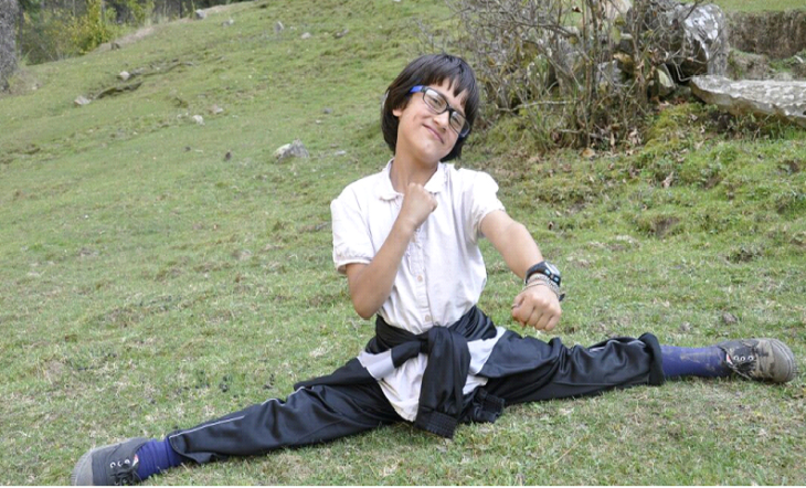 Kashmiri girl at world kickboxing championship